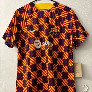 Nike FC Barcelona Prematch Soccer Jersey Women’s Size Extra Large